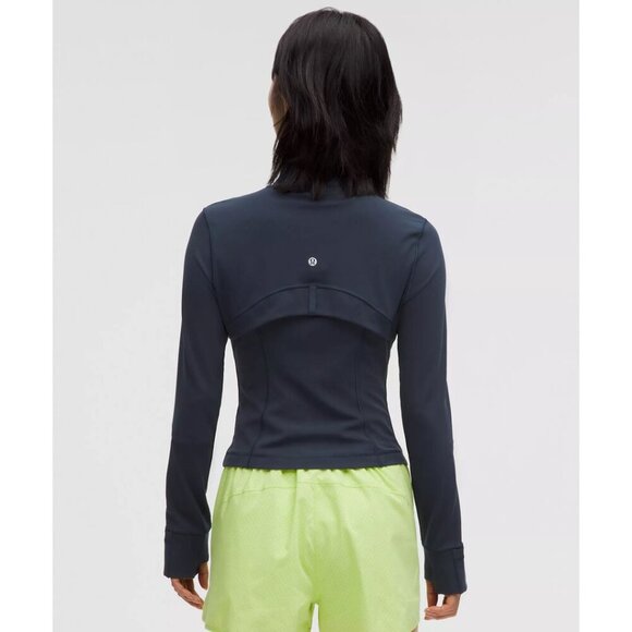 Define Cropped Jacket Nulu - True Navy/Mirror Silver - Picture 3 of 4